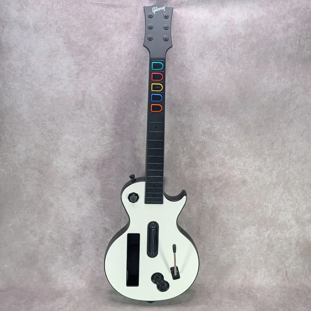 Nintendo Wii Guitar Hero Les Paul Controller RedOctane Gibson UNTESTED With Bag